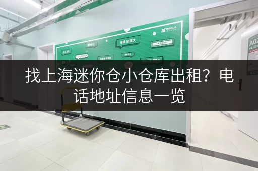 找上海迷你仓小仓库出租？电话地址信息一览