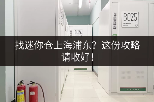找迷你仓上海浦东？这份攻略请收好！