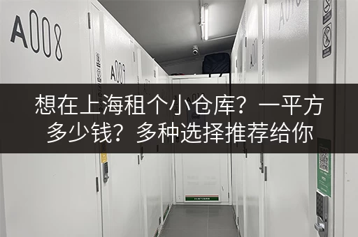想在上海租个小仓库？一平方多少钱？多种选择推荐给你