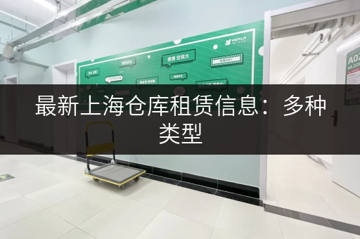 最新上海仓库租赁信息：多种类型，总有一款适合你