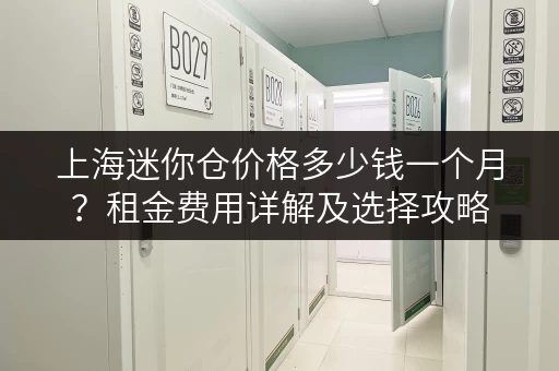 上海迷你仓价格多少钱一个月？租金费用详解及选择攻略