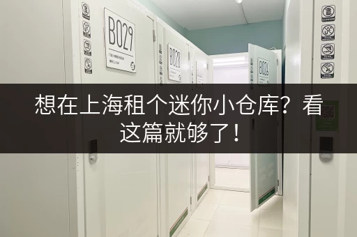 想在上海租个迷你小仓库？看这篇就够了！