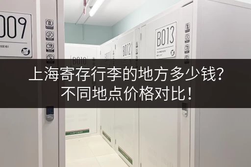 上海寄存行李的地方多少钱？不同地点价格对比！