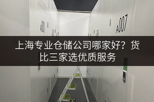 上海专业仓储公司哪家好？货比三家选优质服务