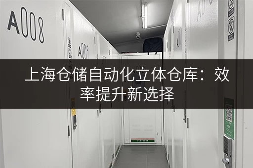 上海仓储自动化立体仓库：效率提升新选择
