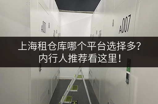 上海租仓库哪个平台选择多？内行人推荐看这里！