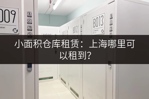 小面积仓库租赁：上海哪里可以租到？
