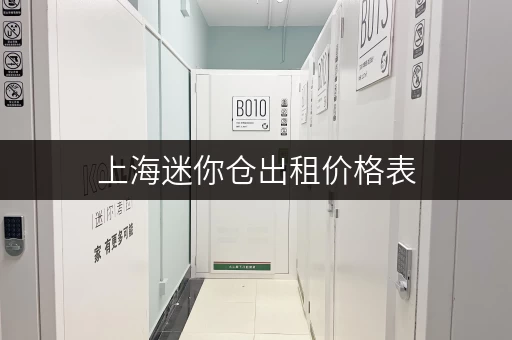 上海迷你仓出租价格表，2024年全新报价参考！