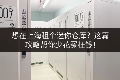 想在上海租个迷你仓库？这篇攻略帮你少花冤枉钱！
