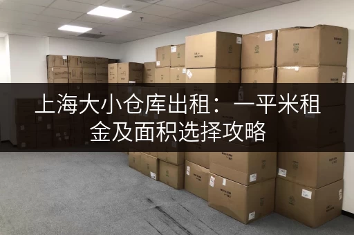上海大小仓库出租：一平米租金及面积选择攻略