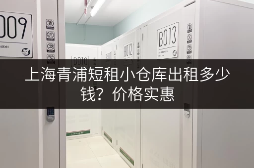 上海青浦短租小仓库出租多少钱？价格实惠，月租仅300元起！