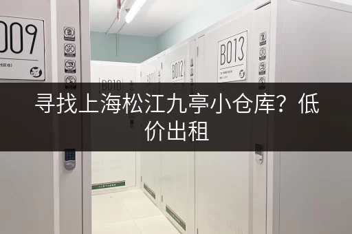 寻找上海松江九亭小仓库？低价出租，位置优越！