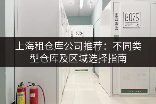 上海租仓库公司推荐：不同类型仓库及区域选择指南