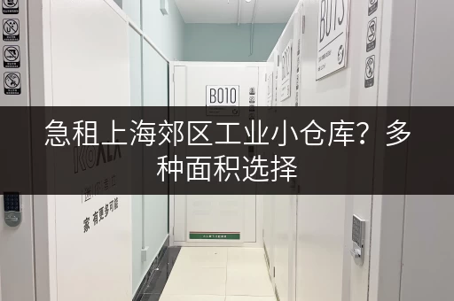 急租上海郊区工业小仓库？多种面积选择，任您挑选