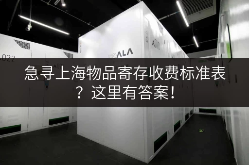 急寻上海物品寄存收费标准表？这里有答案！