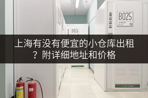 上海有没有便宜的小仓库出租？附详细地址和价格