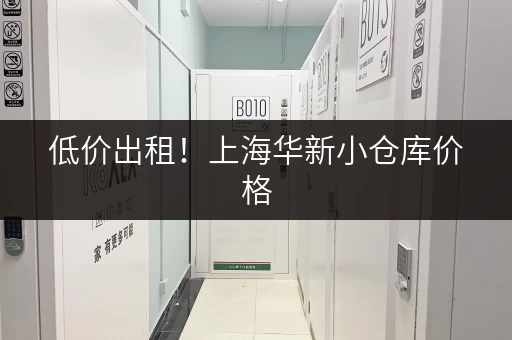 低价出租！上海华新小仓库价格，带你找到理想仓库