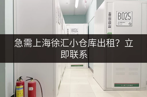 急需上海徐汇小仓库出租？立即联系，快速找到理想仓库