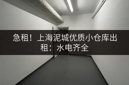 急租！上海泥城优质小仓库出租：水电齐全，配套完善，安全可靠