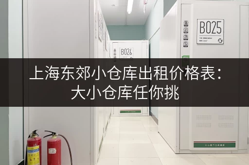 上海东郊小仓库出租价格表：大小仓库任你挑