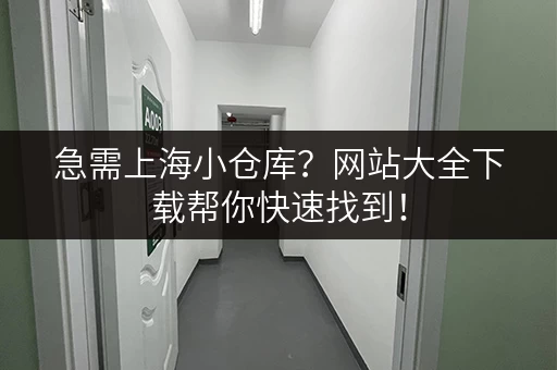 急需上海小仓库？网站大全下载帮你快速找到！
