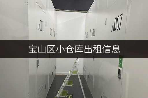 宝山区小仓库出租信息，多种面积任你挑选