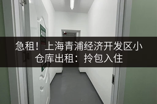急租！上海青浦经济开发区小仓库出租：拎包入住，安全可靠