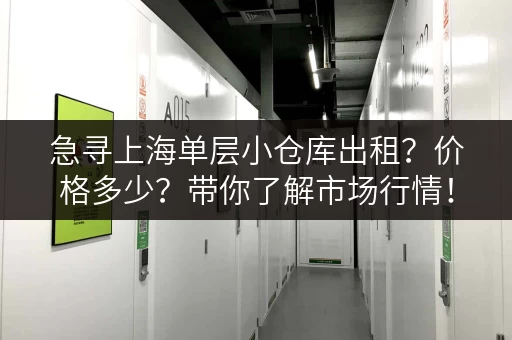 急寻上海单层小仓库出租？价格多少？带你了解市场行情！