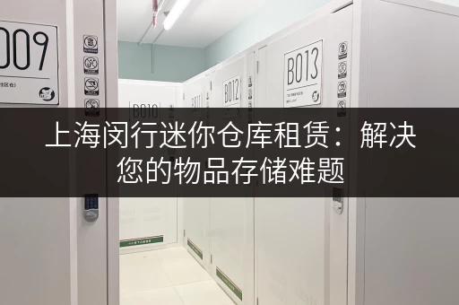 上海闵行迷你仓库租赁：解决您的物品存储难题