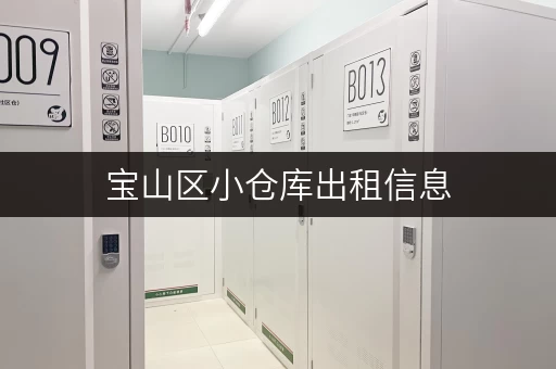宝山区小仓库出租信息，找仓库就来这里