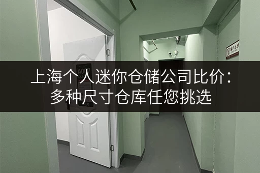 上海个人迷你仓储公司比价：多种尺寸仓库任您挑选