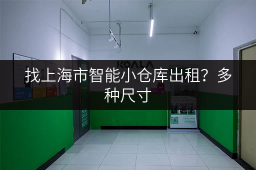 找上海市智能小仓库出租？多种尺寸，灵活租赁，方便快捷