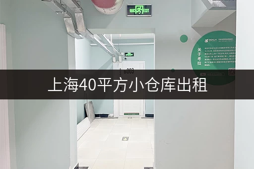 上海40平方小仓库出租，价格实惠，多种选择！