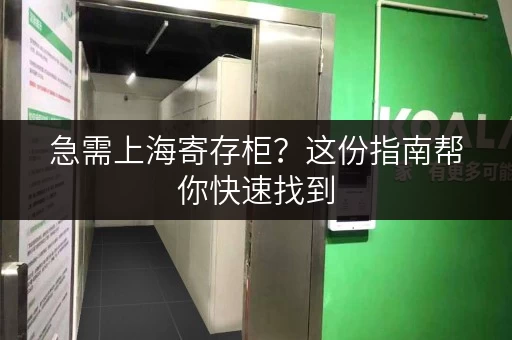 急需上海寄存柜？这份指南帮你快速找到