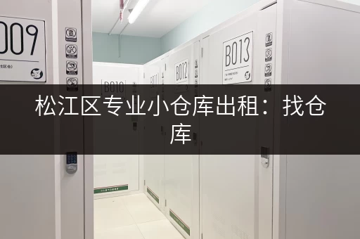 松江区专业小仓库出租：找仓库，就选这里！