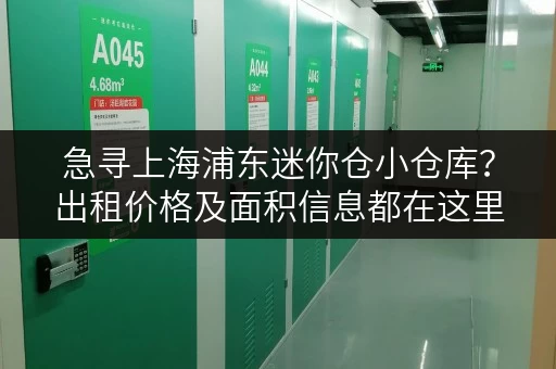 急寻上海浦东迷你仓小仓库？出租价格及面积信息都在这里！
