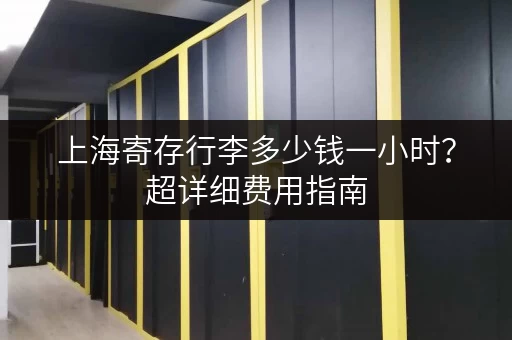 上海寄存行李多少钱一小时？超详细费用指南