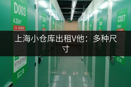上海小仓库出租V他：多种尺寸，灵活选择，立即咨询！