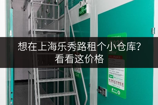想在上海乐秀路租个小仓库？看看这价格，超值！