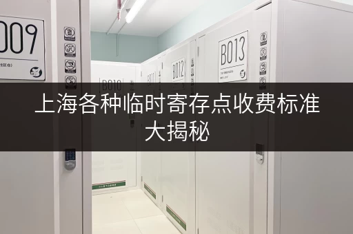 上海各种临时寄存点收费标准大揭秘
