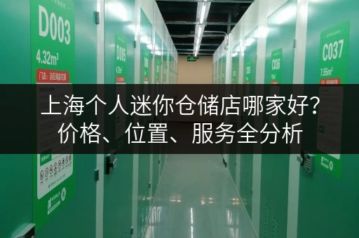 上海个人迷你仓储店哪家好？价格、位置、服务全分析