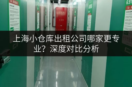 上海小仓库出租公司哪家更专业？深度对比分析