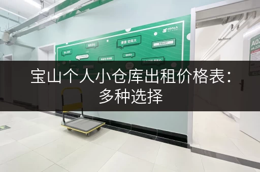 宝山个人小仓库出租价格表：多种选择，总有一款适合您！