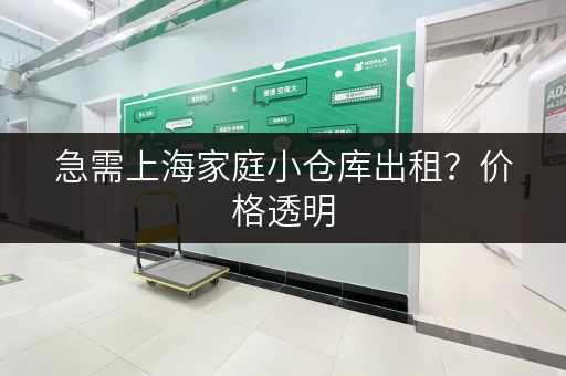 急需上海家庭小仓库出租？价格透明，安全可靠！