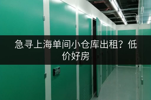 急寻上海单间小仓库出租？低价好房，安全可靠