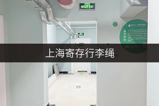 上海寄存行李绳，解放双手轻松游玩魔都