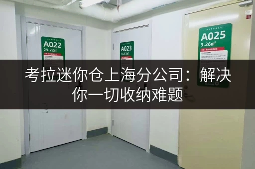 考拉迷你仓上海分公司：解决你一切收纳难题