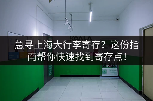 急寻上海大行李寄存？这份指南帮你快速找到寄存点！