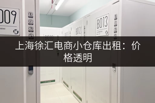 上海徐汇电商小仓库出租：价格透明，服务周到，值得信赖！