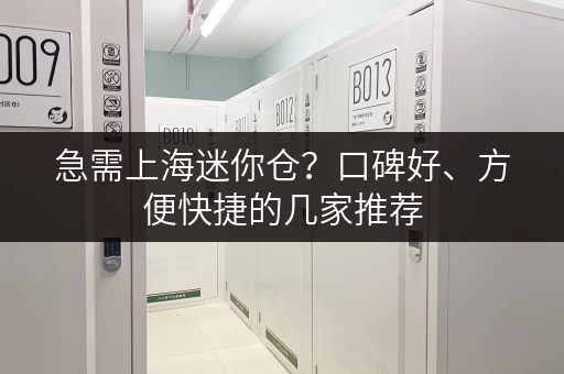 急需上海迷你仓？口碑好、方便快捷的几家推荐
